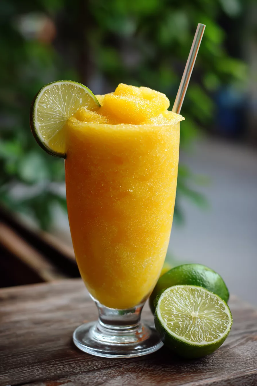 Frozen Mango Lime Slush