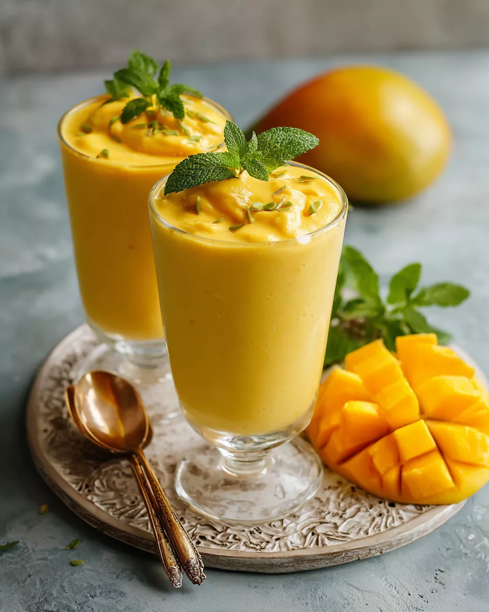 Frozen mango lassi
