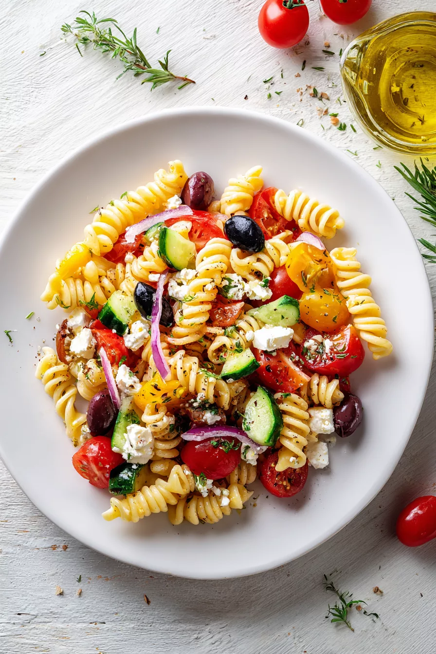 Greek pasta salad