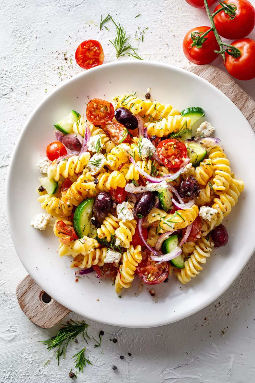 Greek pasta salad