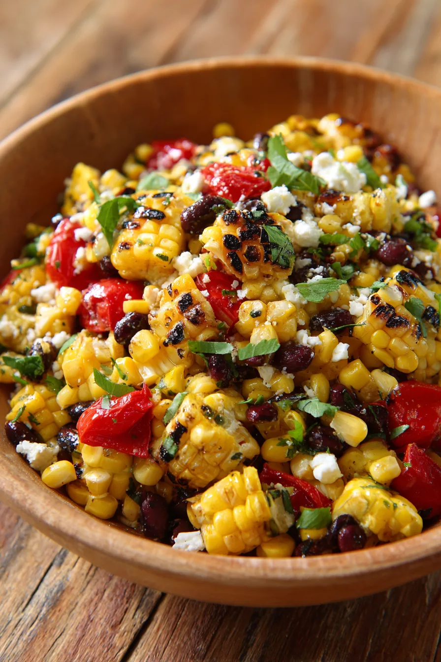 Grilled Corn and Black Bean Salad