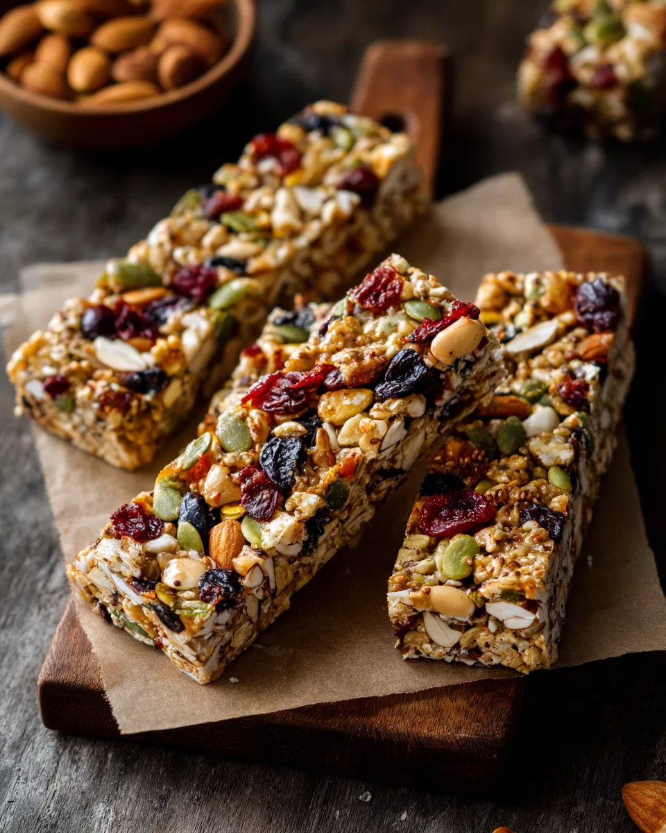 Homemade granola bars