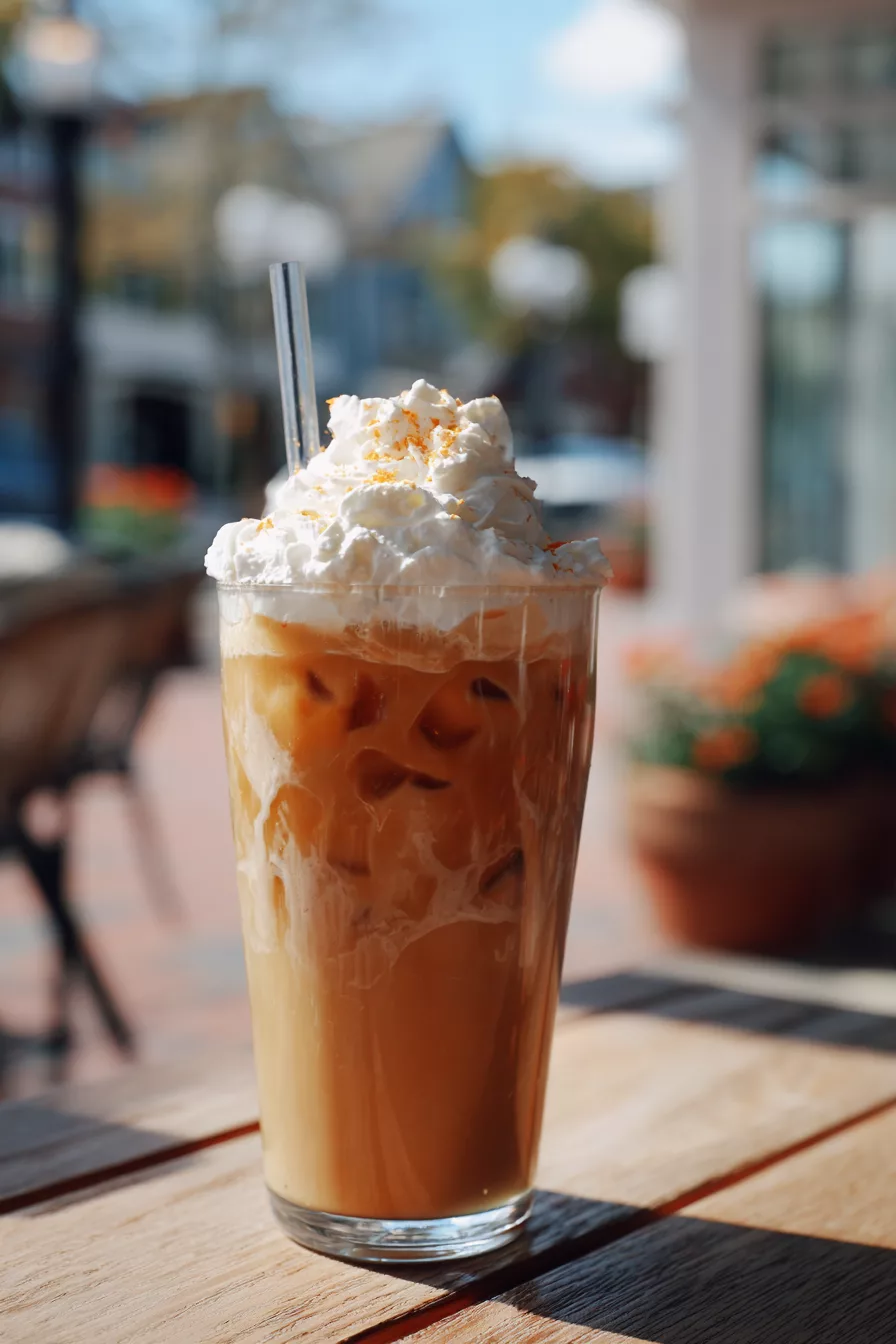 Orange Blossom Iced Latte