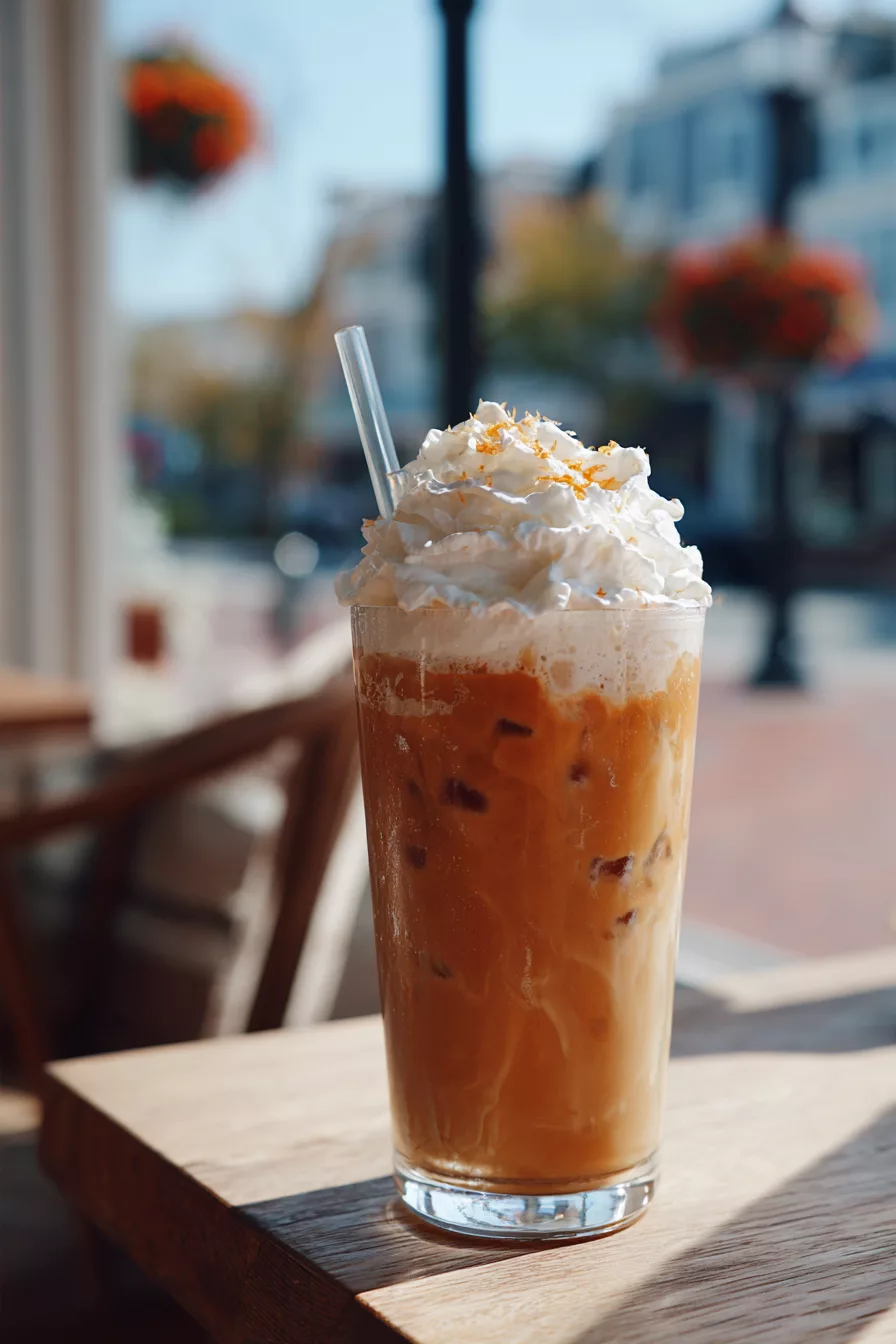 Orange Blossom Iced Latte
