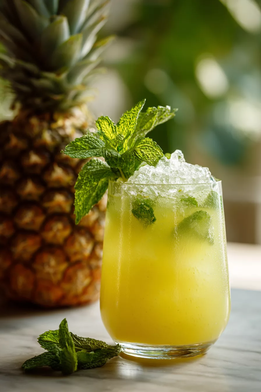 Pineapple Mint Agua Fresca