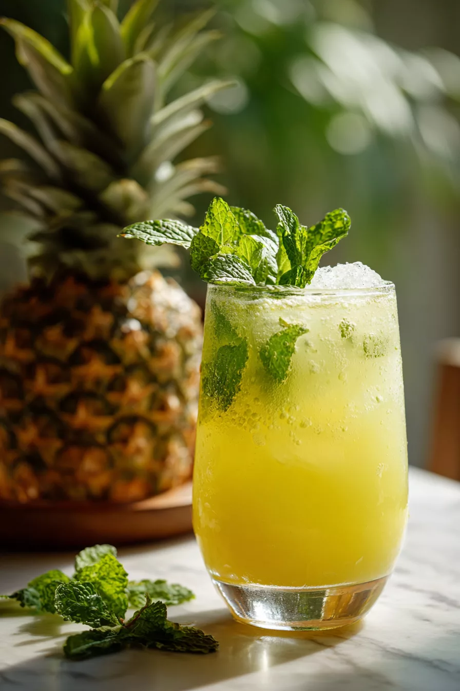 Pineapple Mint Agua Fresca