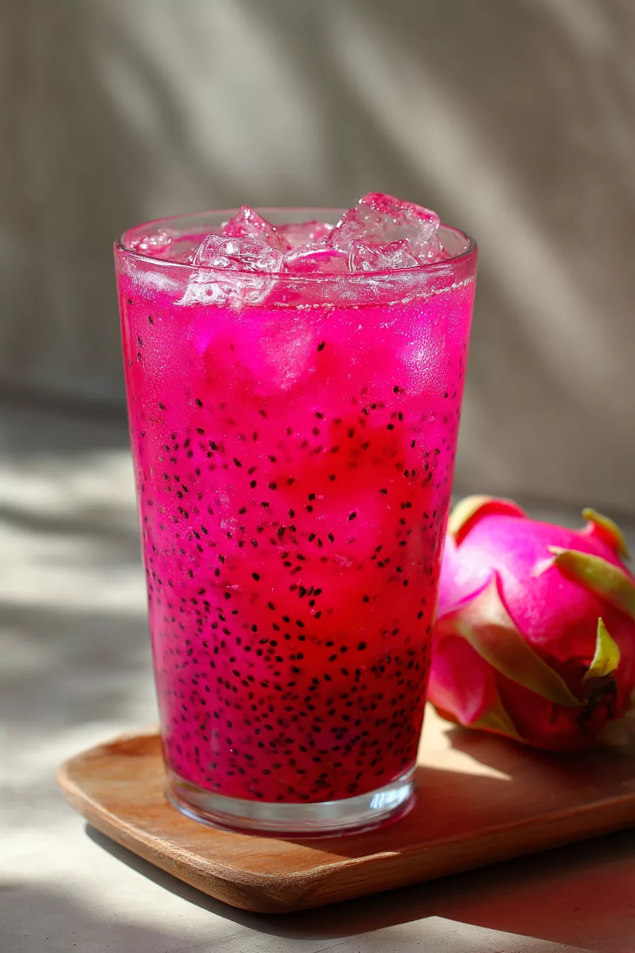 Pink Dragonfruit Iced Tea