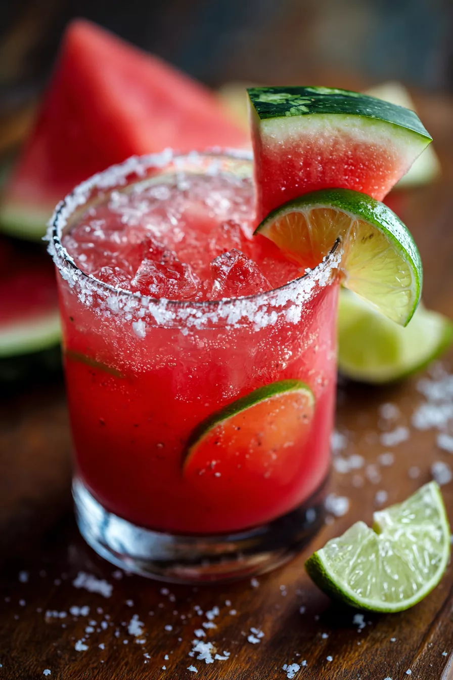 Spicy Watermelon Margarita Mocktail
