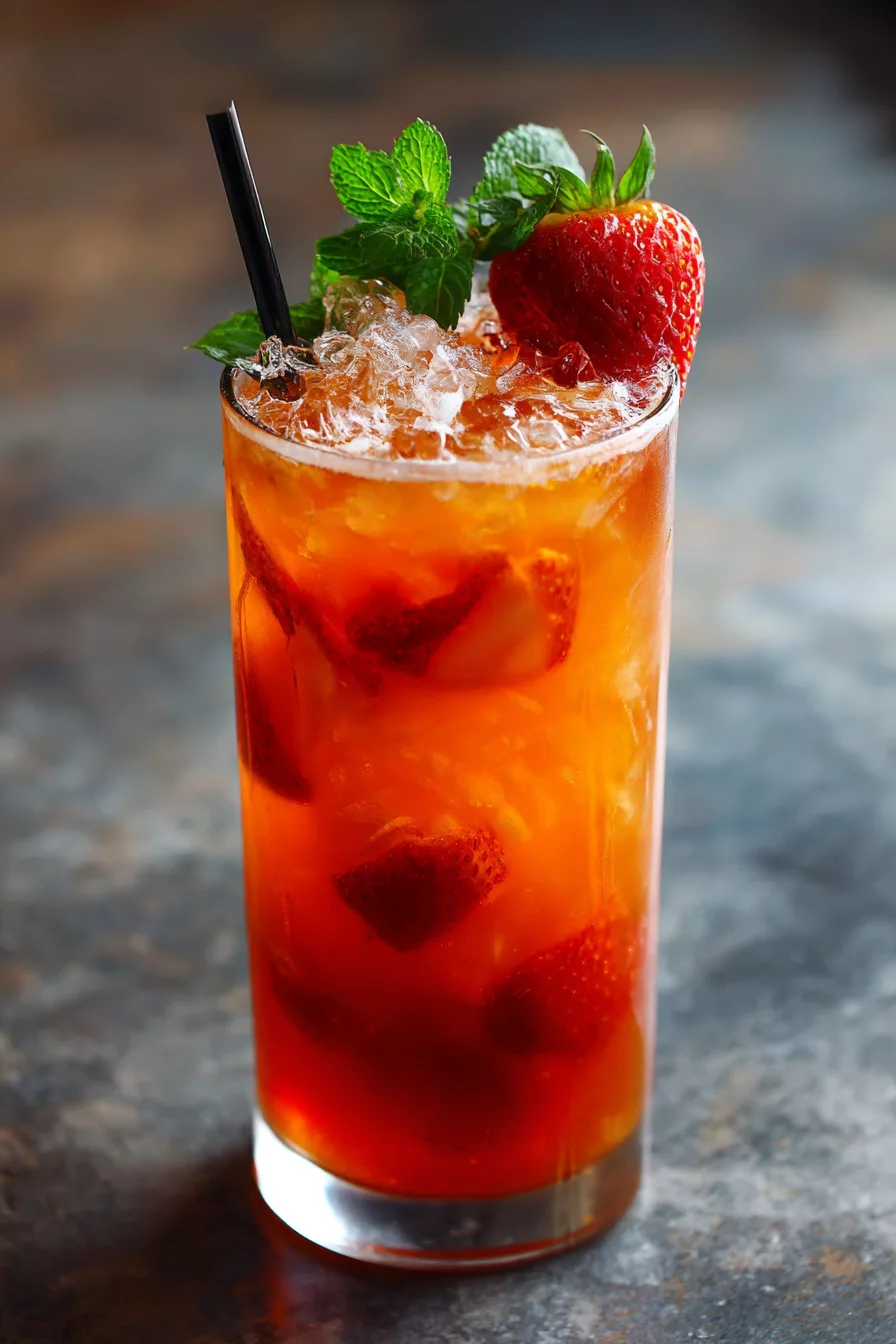 Strawberry Peach Iced Tea