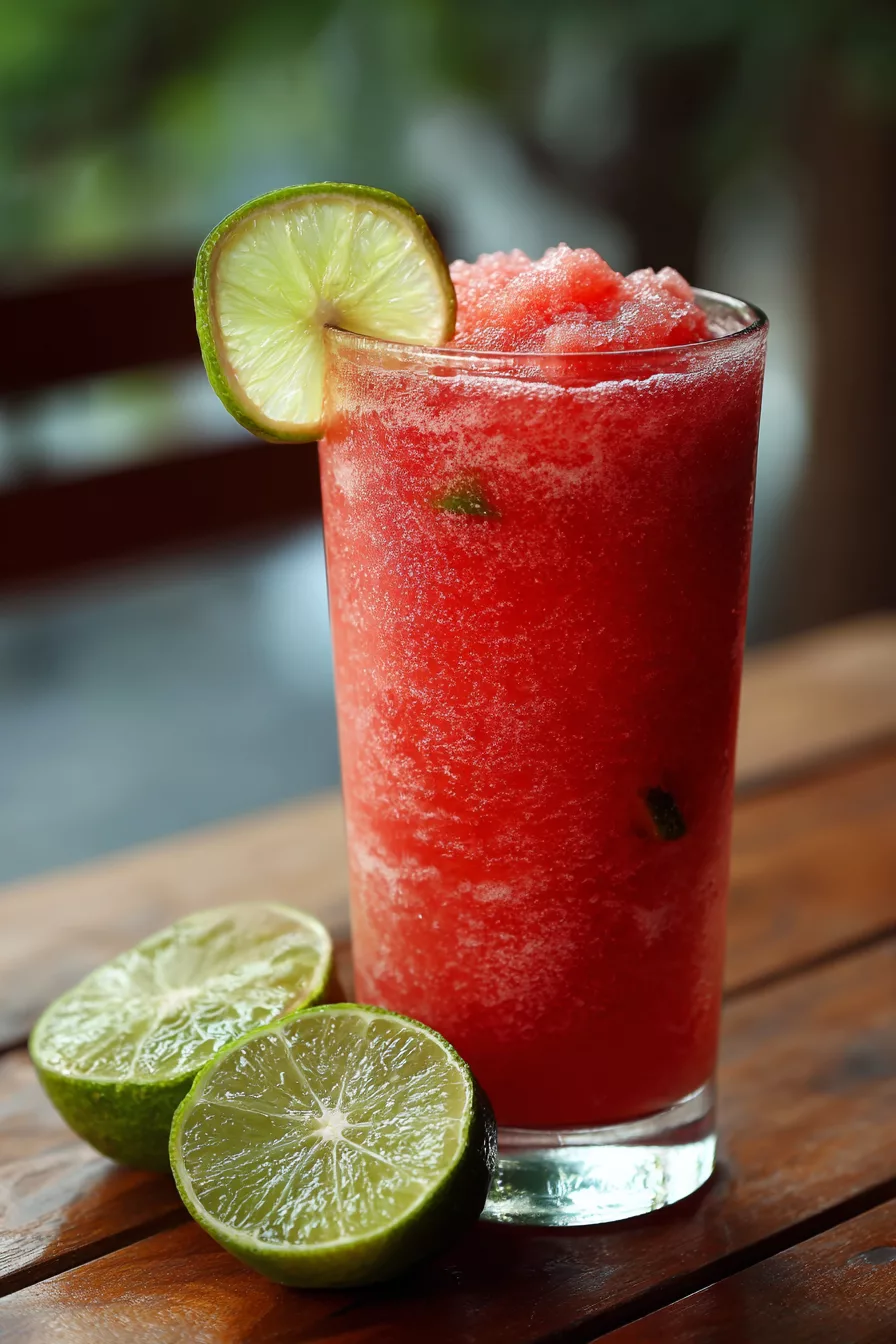 Watermelon Slushie with Lime