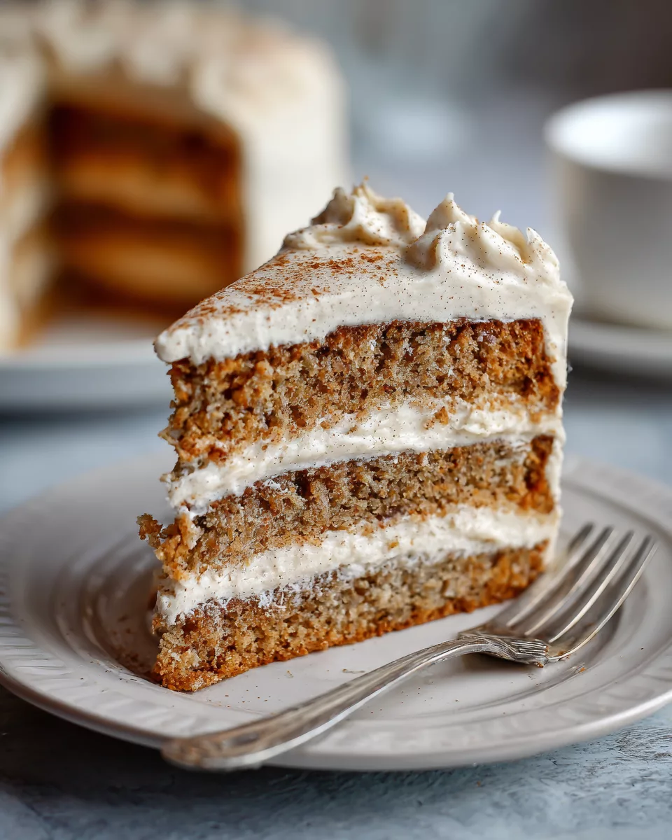 Applesauce Cake with Cinnamon Cream Cheese Frosting