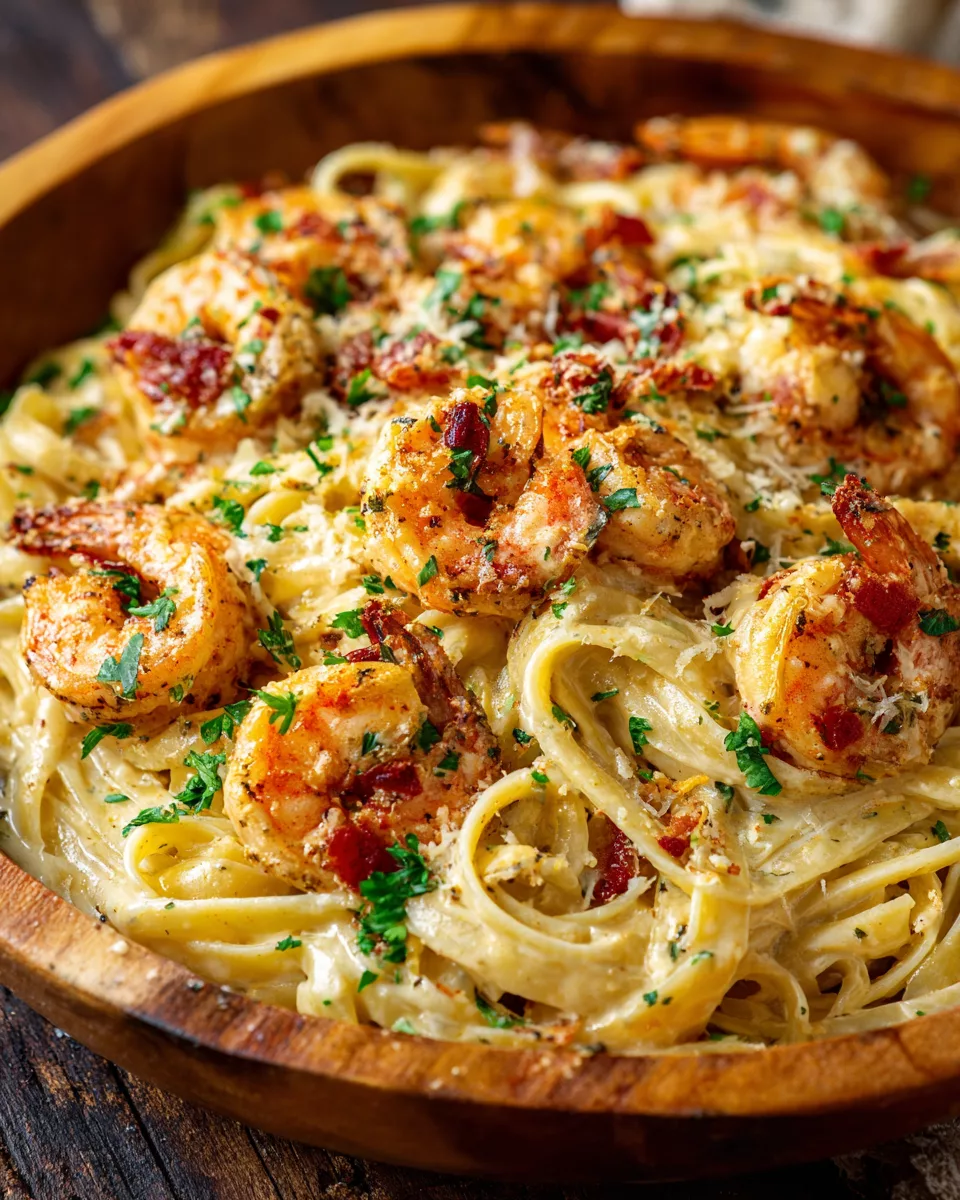 Cajun Shrimp Alfredo Pasta