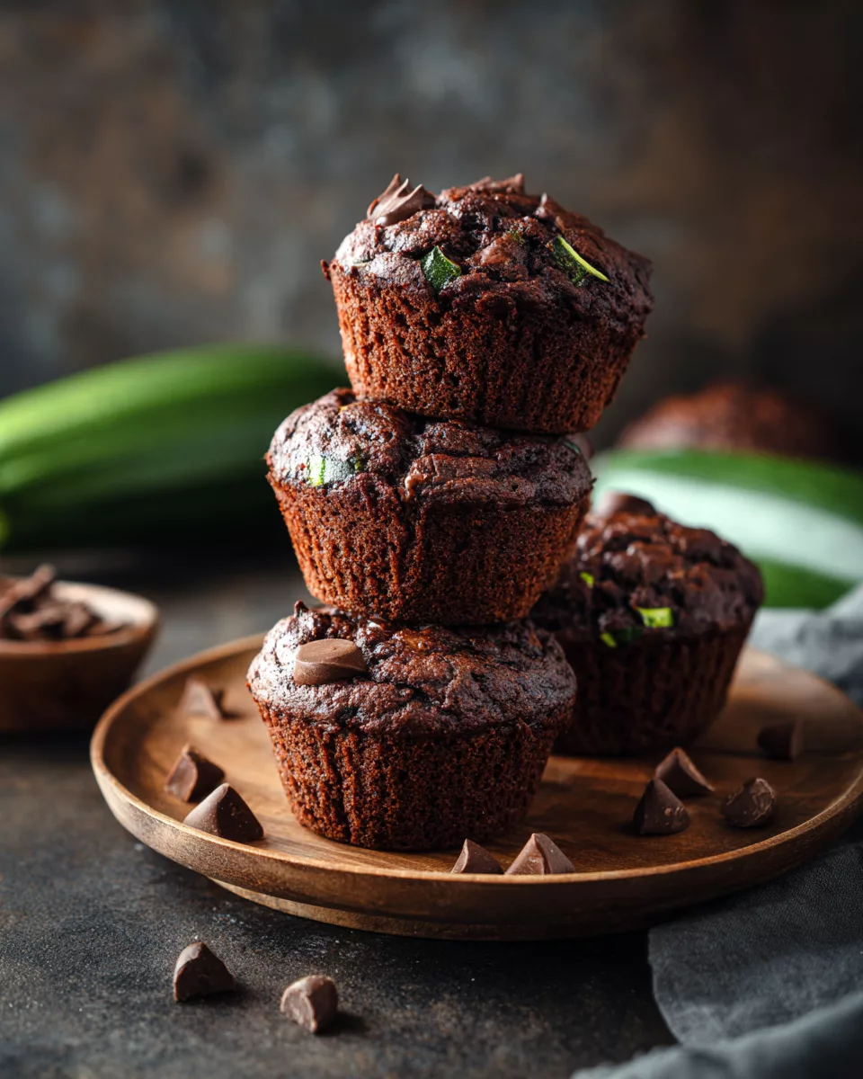Chocolate Zucchini Muffins