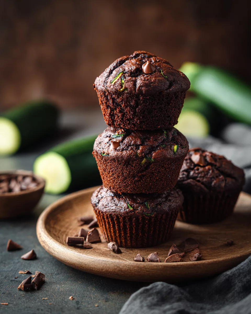 Chocolate Zucchini Muffins