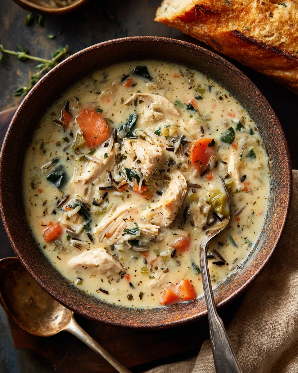 Copycat Panera Chicken and Wild Rice Soup
