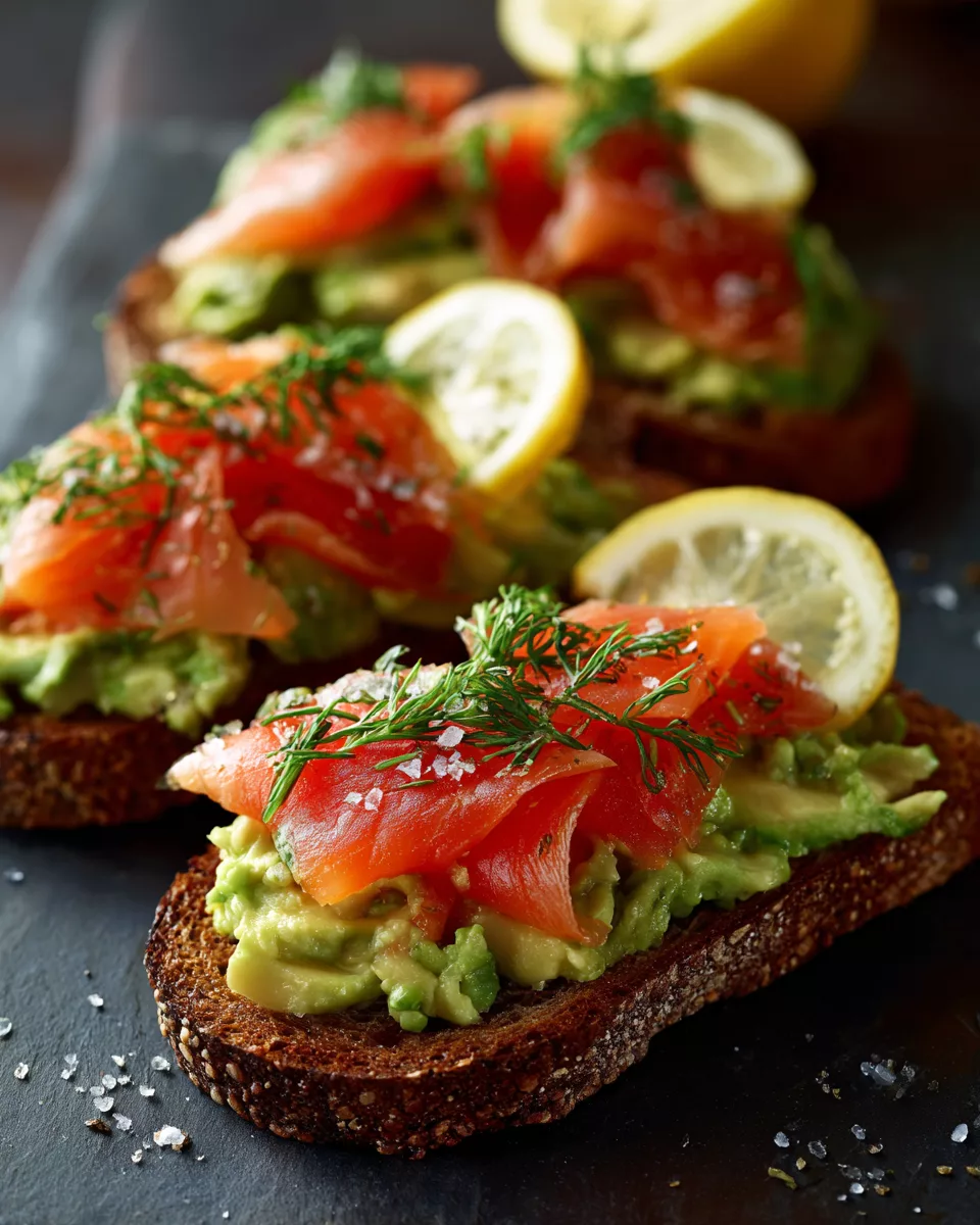 Creamy Avocado & Smoked Salmon Toast Recipe