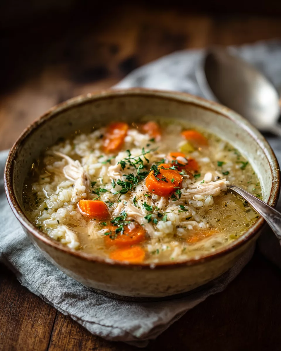 Crock Pot Chicken and Rice Soup