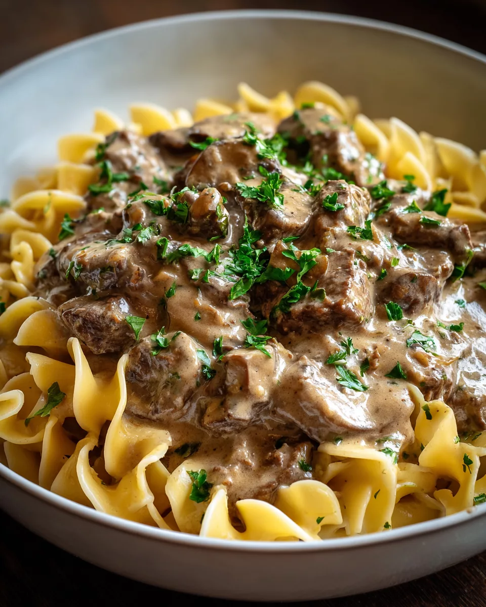 Crockpot Beef Stroganoff