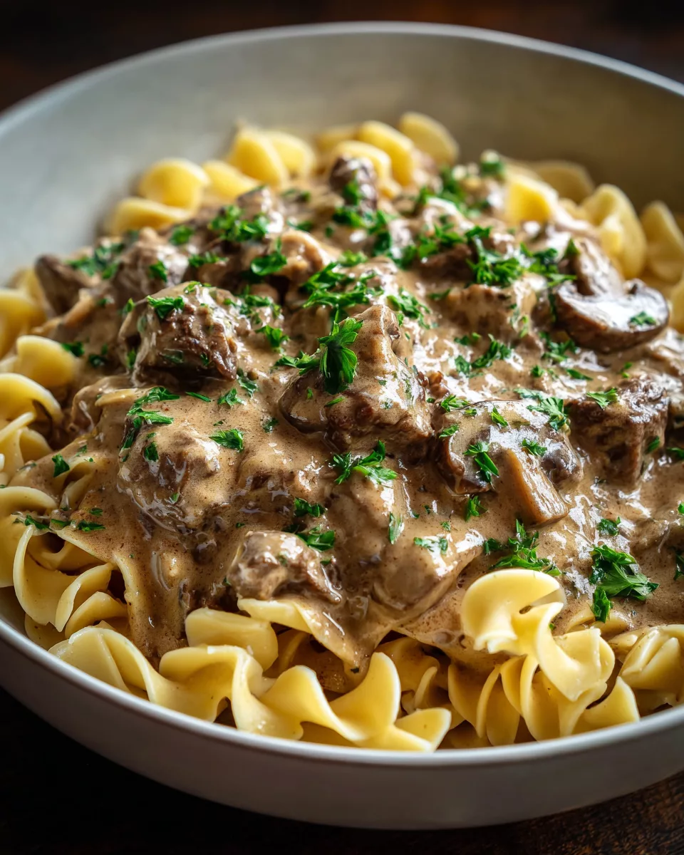 Crockpot Beef Stroganoff