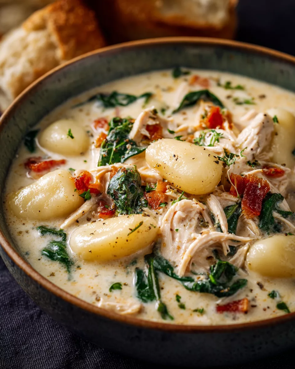 Crockpot Chicken Gnocchi Soup