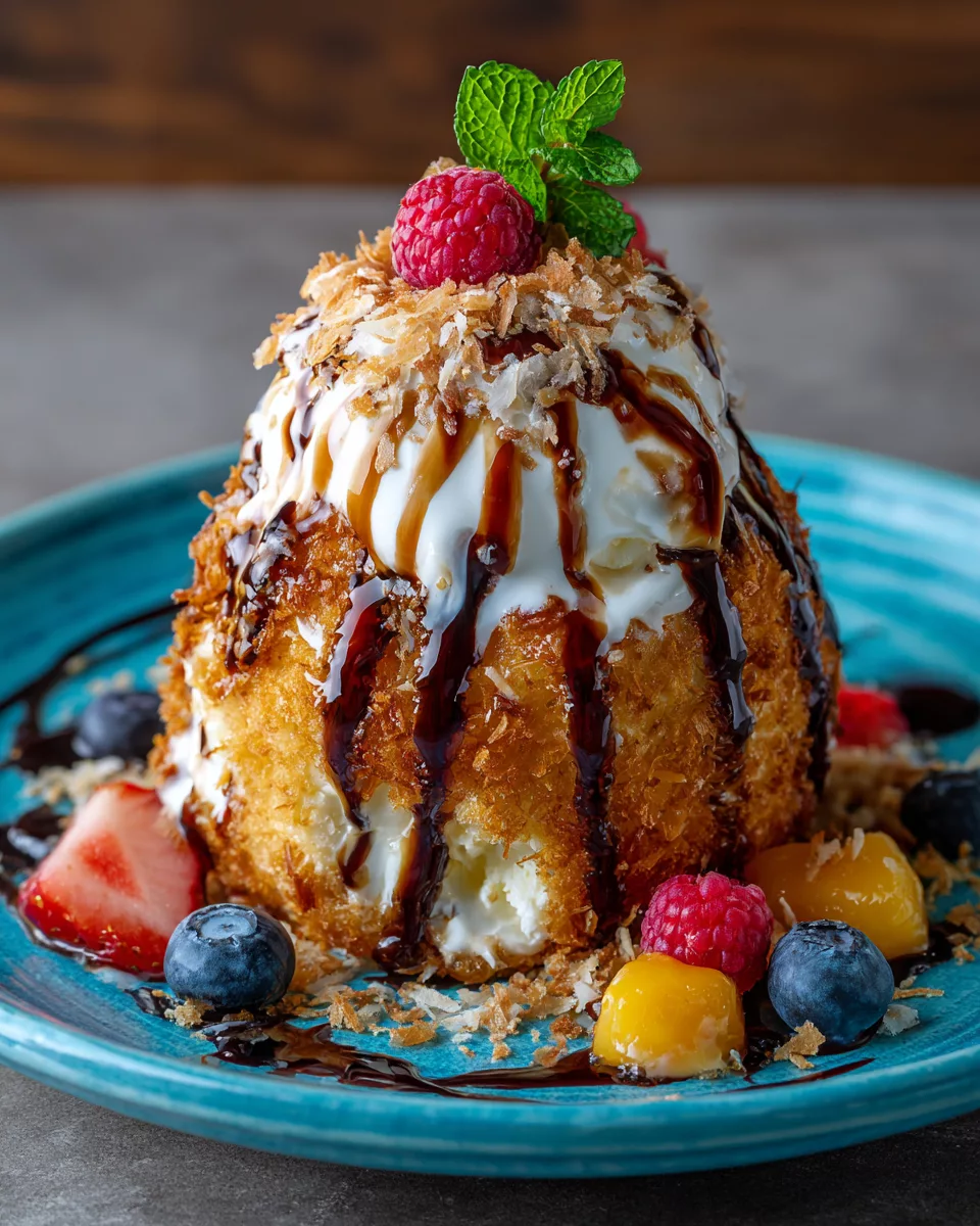 Easy Mexican Fried Ice Cream