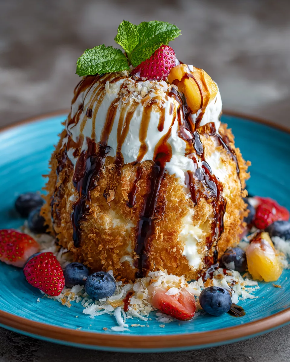 Easy Mexican Fried Ice Cream