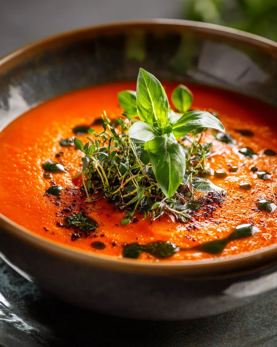 Fresh Herb Tomato Gazpacho