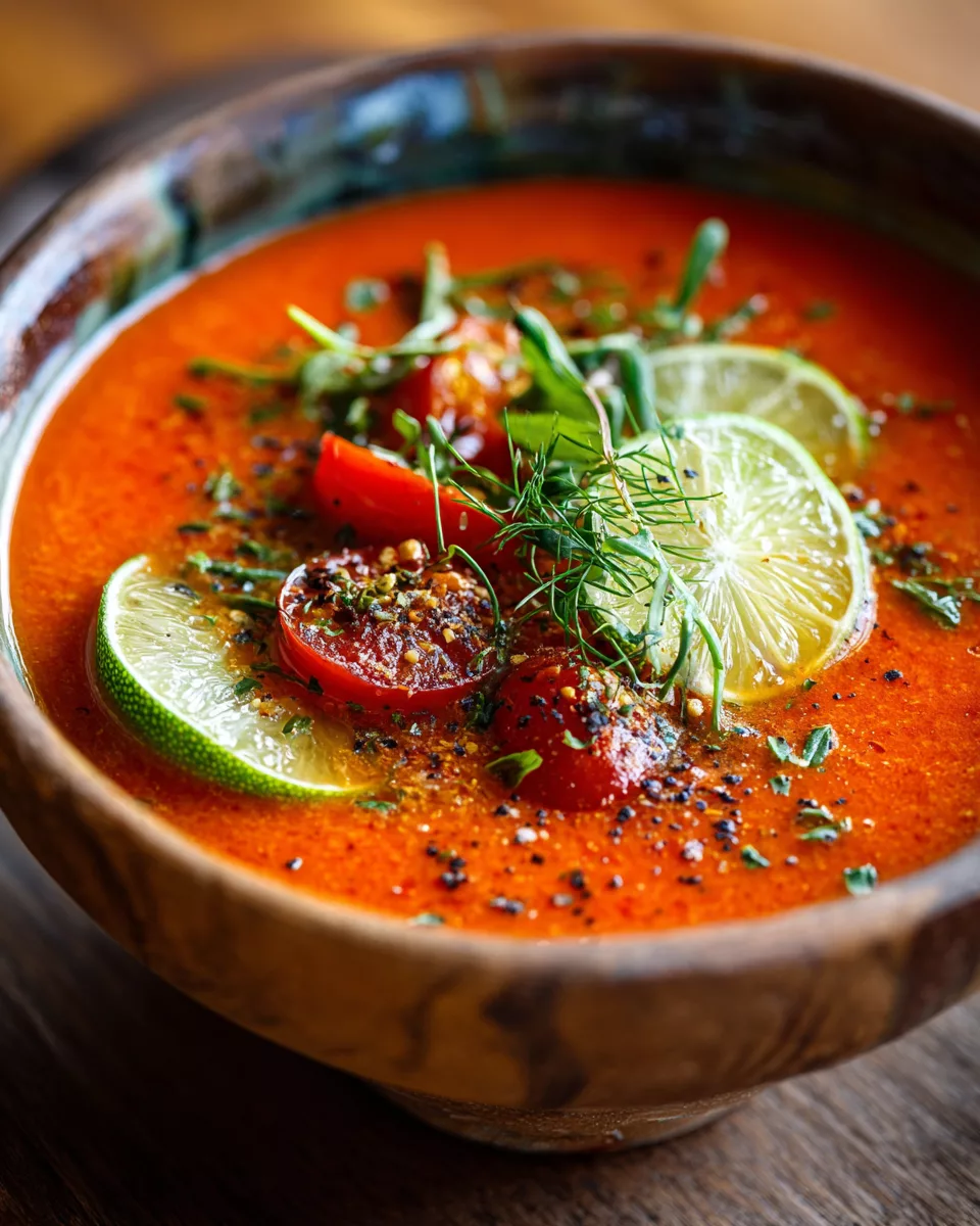 Fresh Herb Tomato Gazpacho