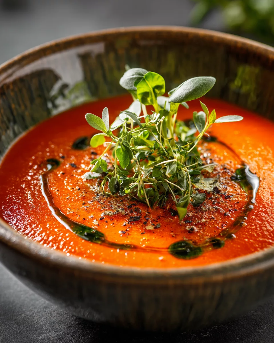 Fresh Herb Tomato Gazpacho