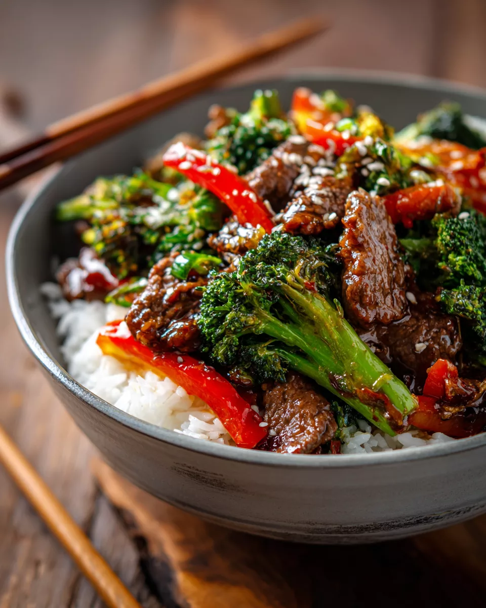 Ground Beef Stir-Fry Teriyaki Bowl