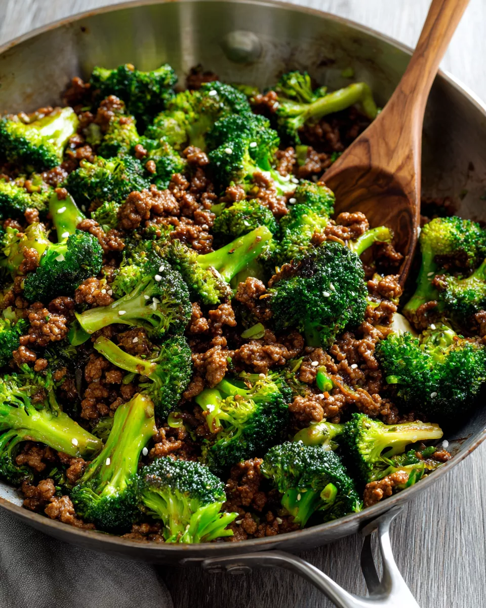 Ground Beef and Broccoli Stir Fry