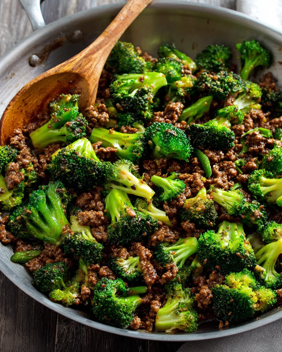Ground Beef and Broccoli Stir Fry
