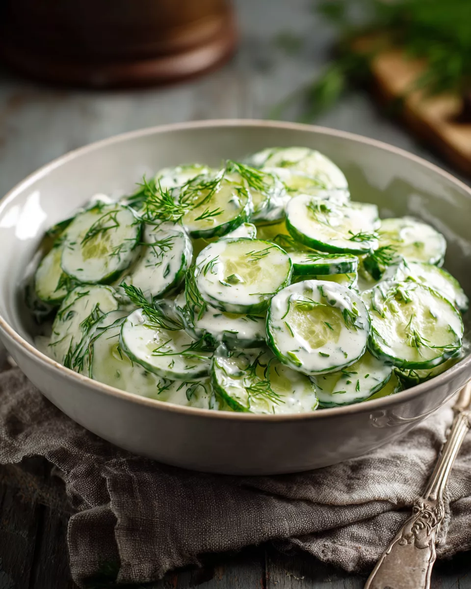 High-Protein Creamy Cucumber Salad