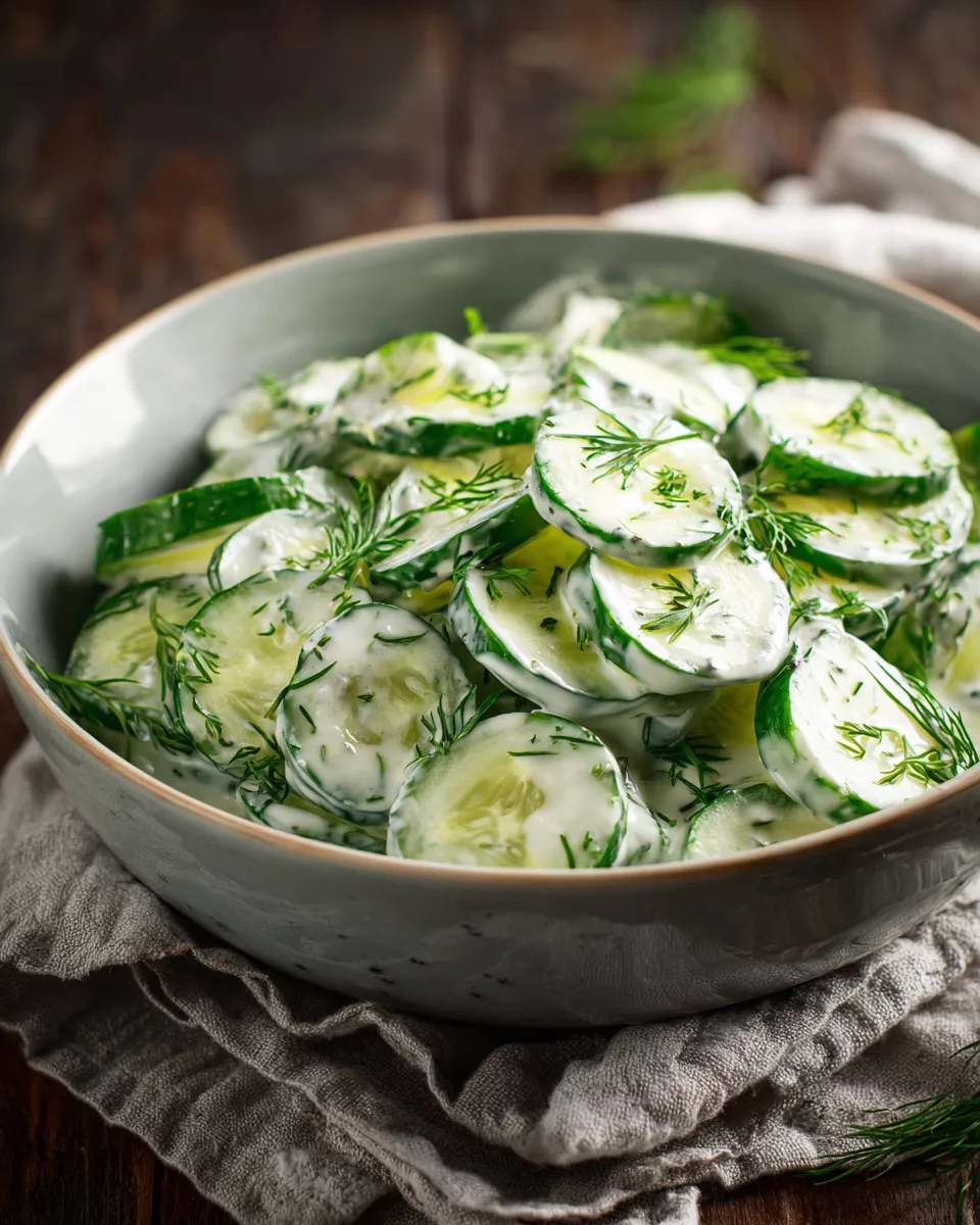High-Protein Creamy Cucumber Salad