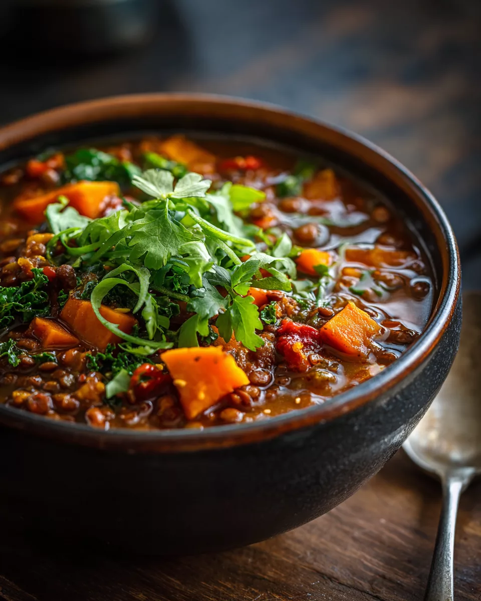 Lentil Sweet Potato Chili