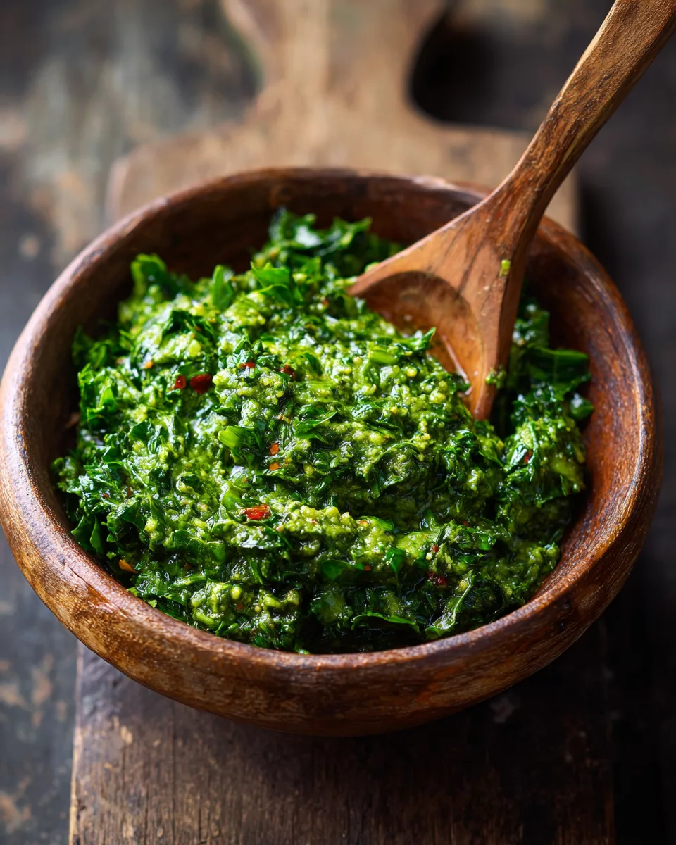 Mexican Collard Greens Pesto