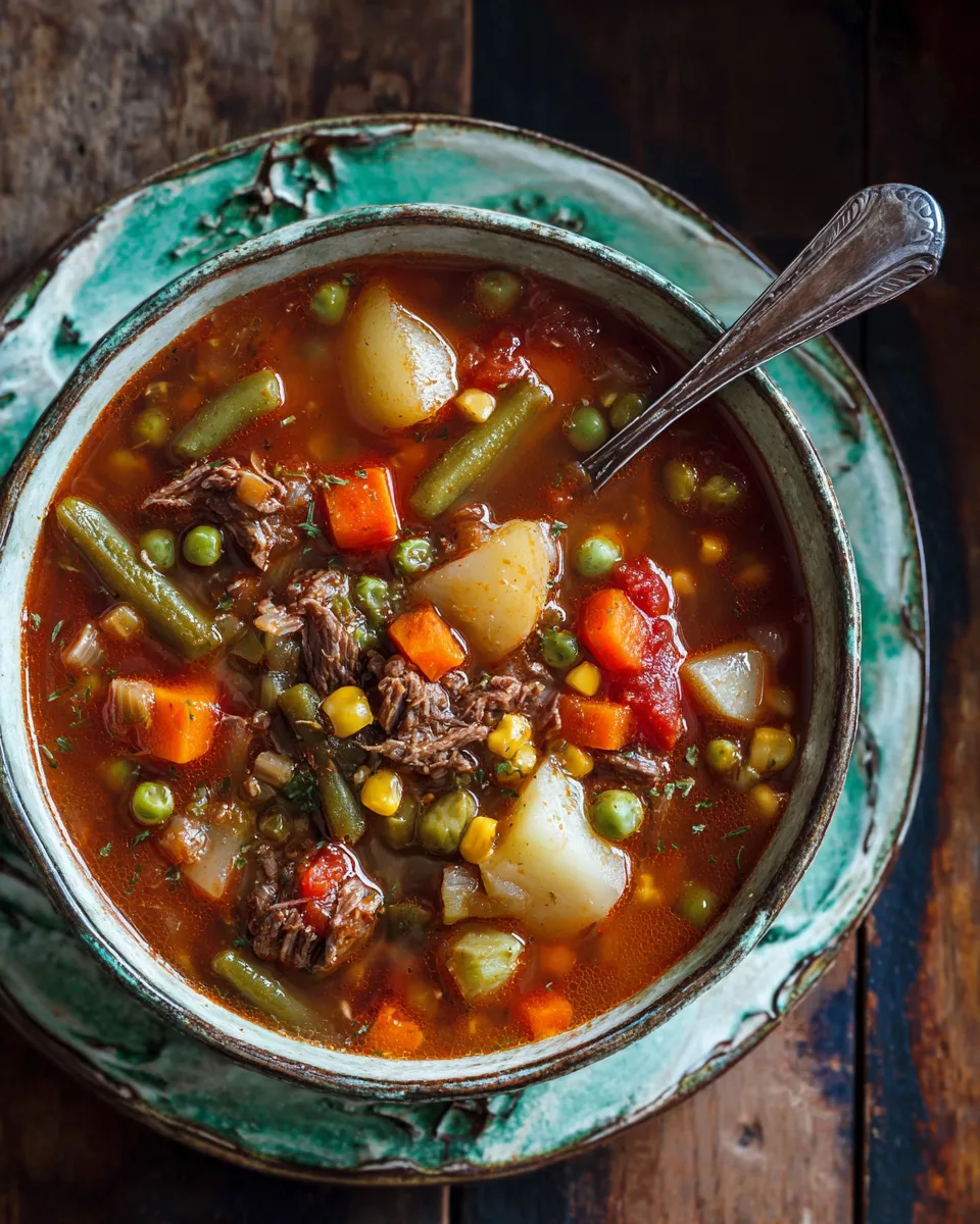 My Mom's Old-Fashioned Vegetable Beef Soup