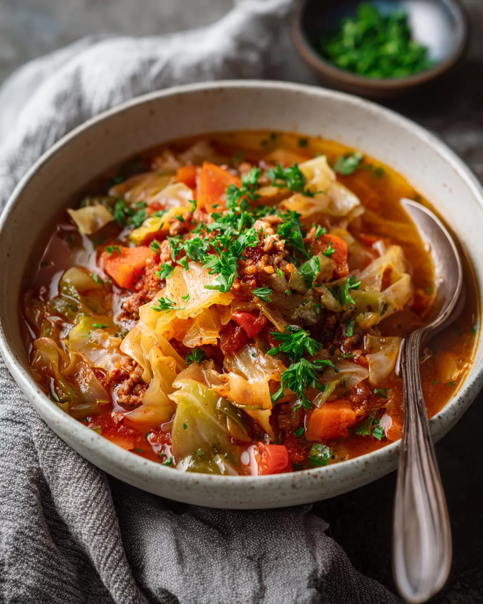 One-Pot Unstuffed Cabbage Soup