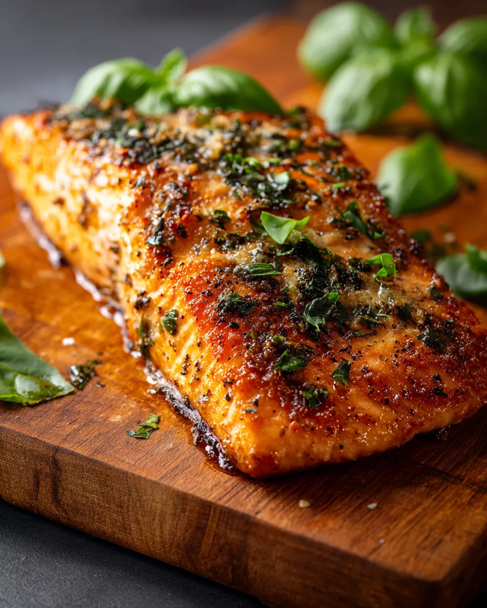 Parmesan-Basil Air Fryer Salmon