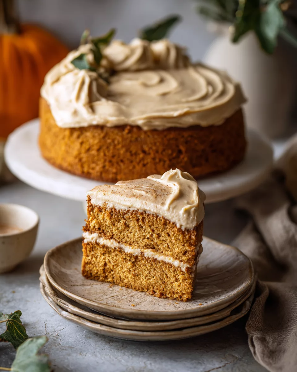 Pumpkin Spice Cake with Brown Butter Frosting