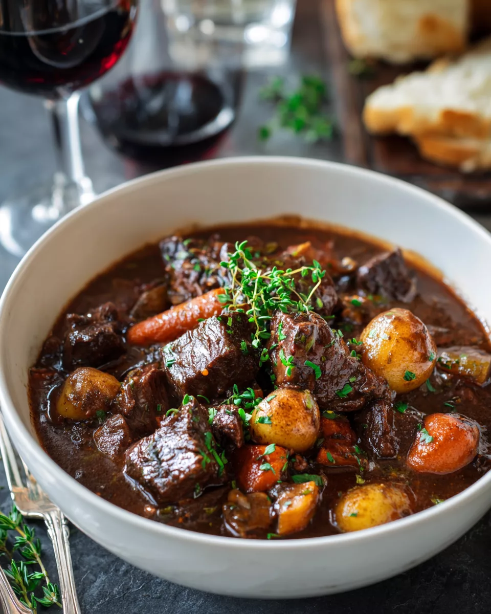 Slow Cooker Beef Bourguignon