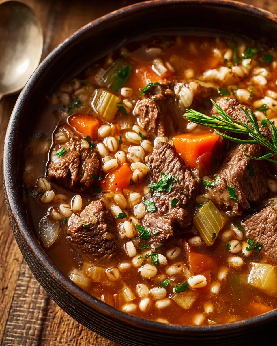 Slow-Cooker Beef and Barley Soup