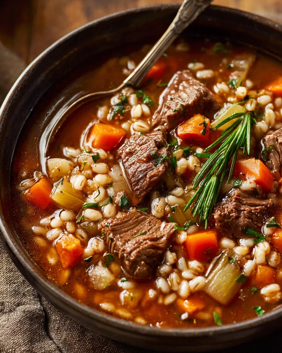 Slow-Cooker Beef and Barley Soup