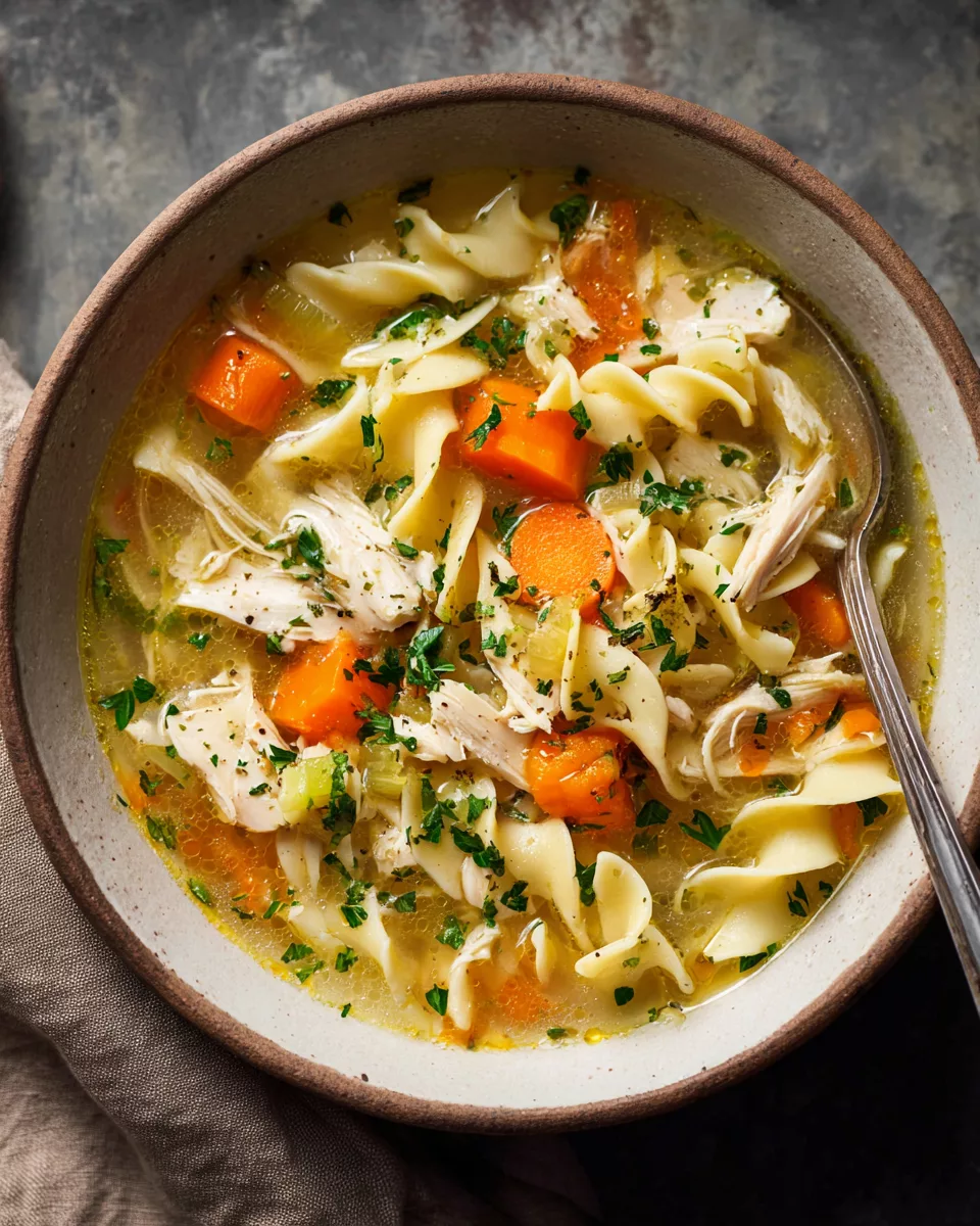 Slow Cooker Chicken Noodle Soup