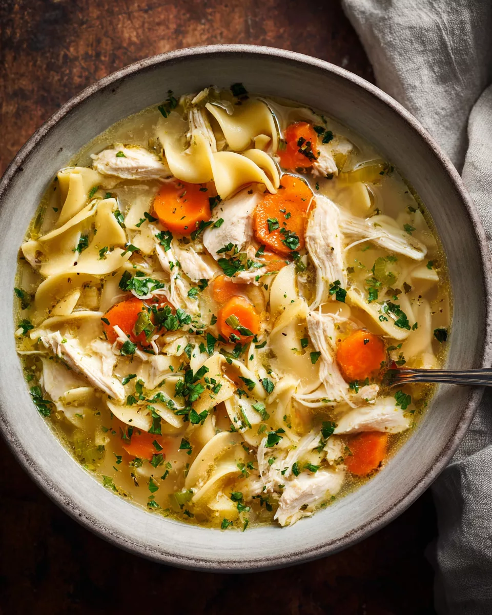 Slow Cooker Chicken Noodle Soup