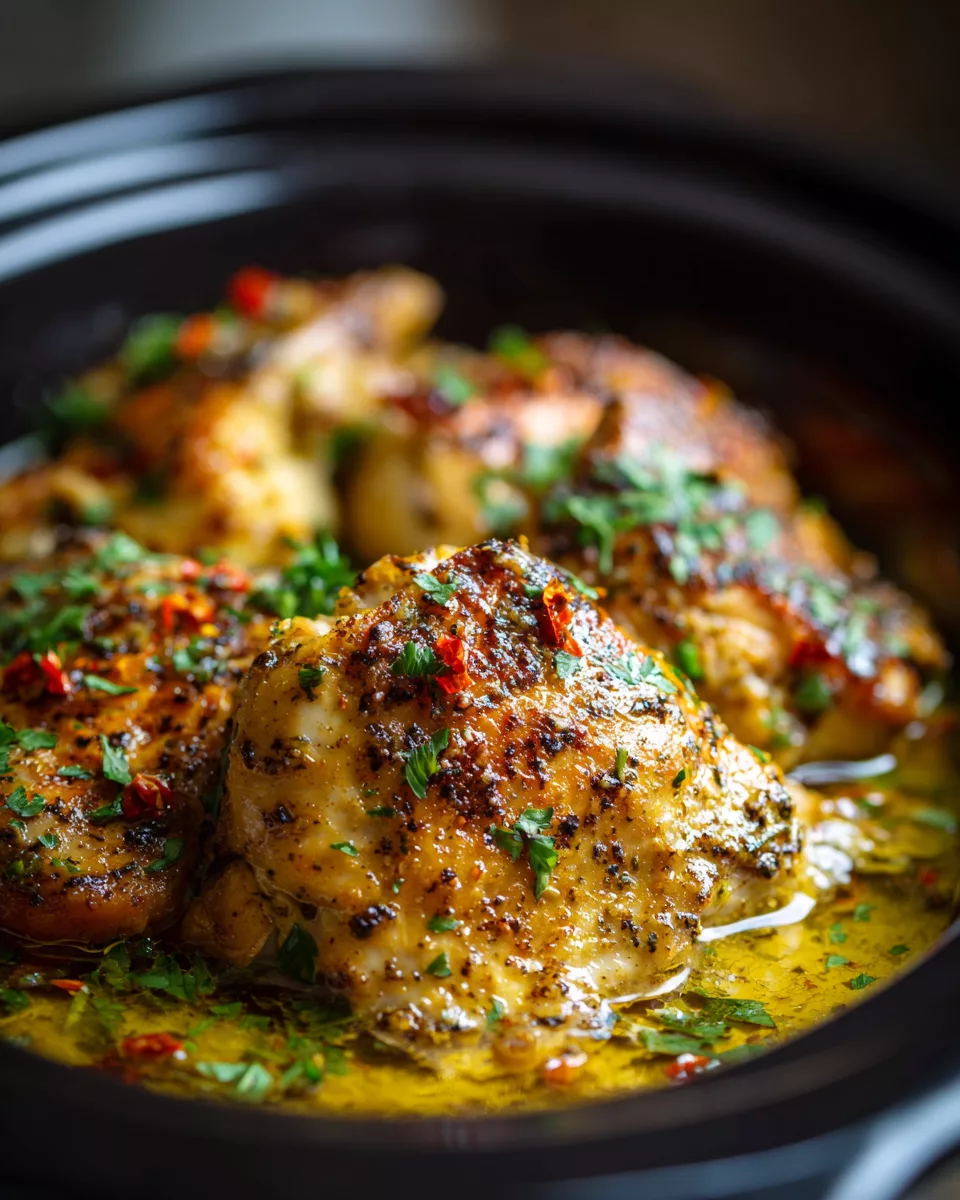 Slow Cooker Garlic Butter Chicken