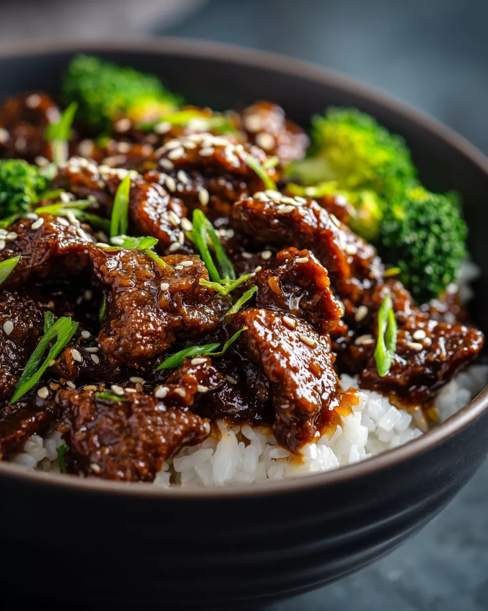 Slow Cooker Mongolian Beef