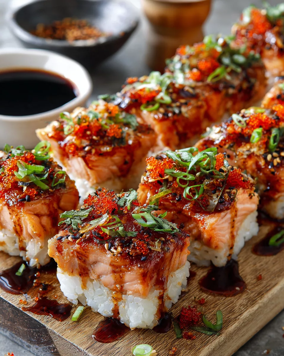 Spicy Salmon Sushi Bake Recipe