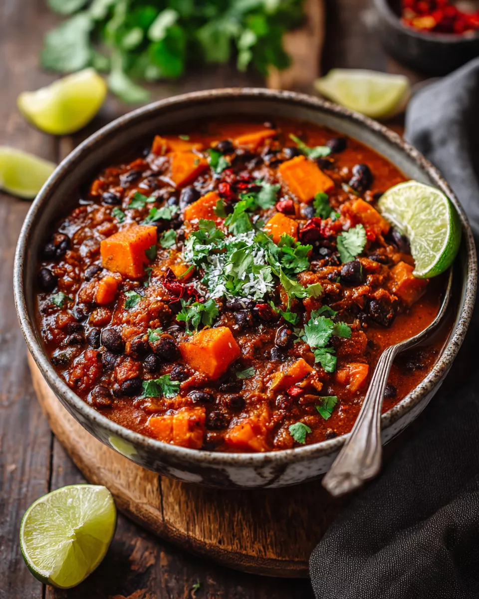 Sweet Potato Black Bean Chili