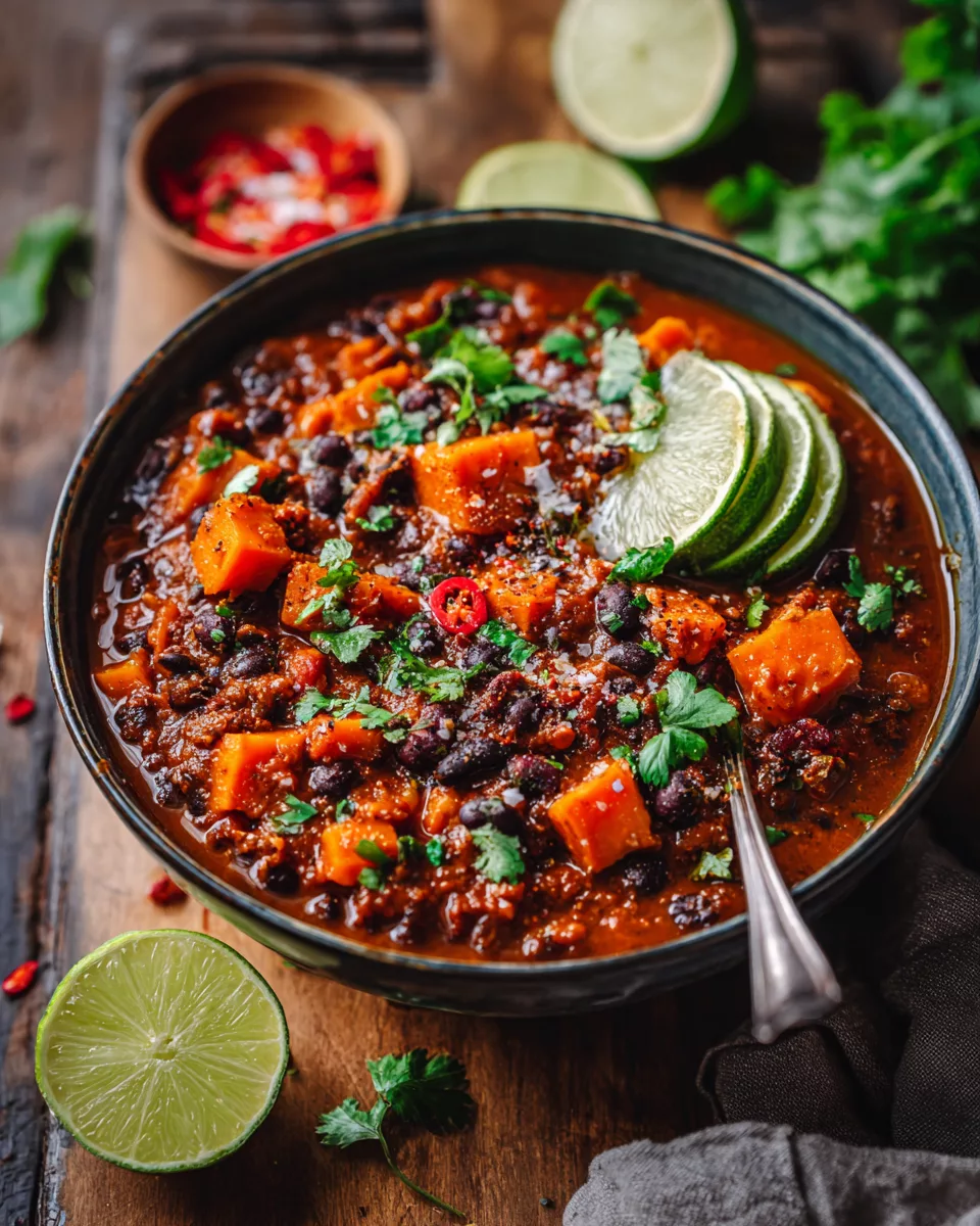 Sweet Potato Black Bean Chili